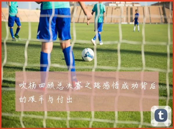 吹杨回顾总决赛之路感悟成功背后的艰辛与付出